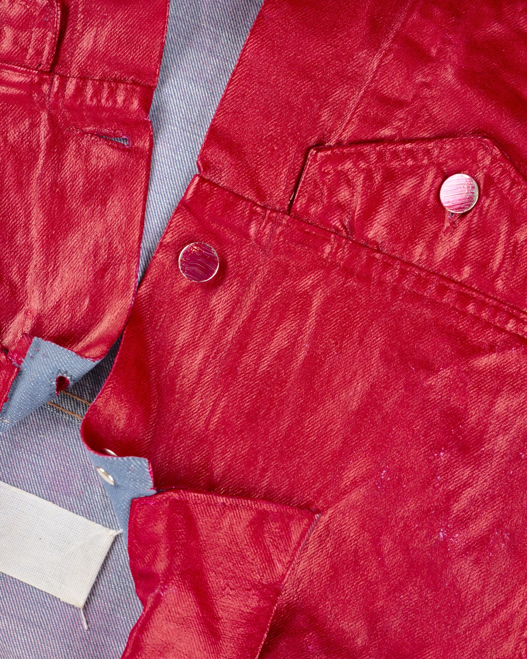 メゾン・マルタン・マルジェラ, Red Paint-Coated Denim Jacket, Autumn-Winter 1995
